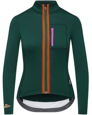Café du Cycliste Lorenne Zip-Front Jacket - Green