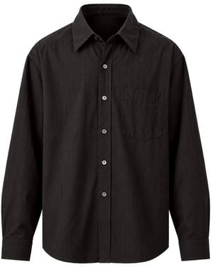 mfpen Executive Pinstripe Shirt - Black
