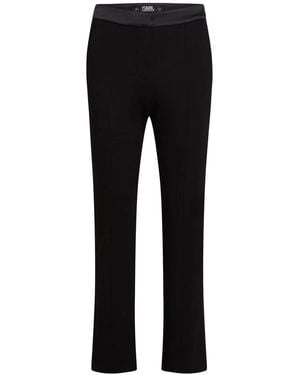 Karl Lagerfeld High Waist Pantalon - Zwart
