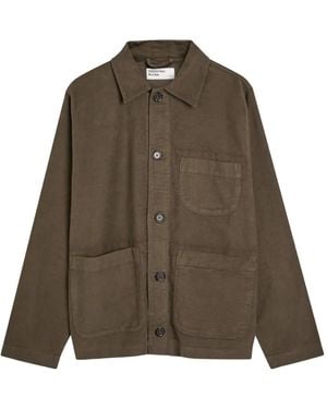 Universal Works Button Field Shirt Jacket - Green