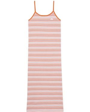 Chocoolate Abito Midi A Righe - Rosa