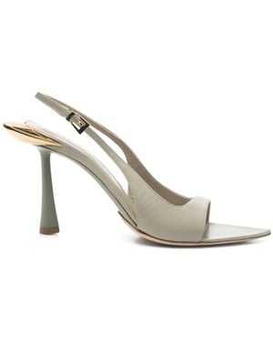 Benedetta Bruzziches 85Mm Leather Sandals - White