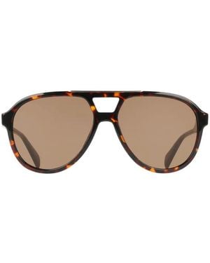 Liu Jo Lunettes De Soleil Pilote À Effet Écaille De Tortue - Brown