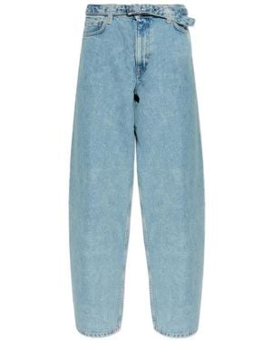 Samsøe & Samsøe Saharper Belted Denim Jeans - Blue