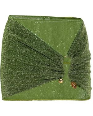 Oséree Minifalda Con Detalle De Anilla - Verde