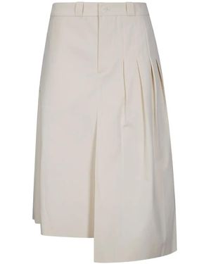 Our Legacy Origami Lace-Insert Midi Skirt - White