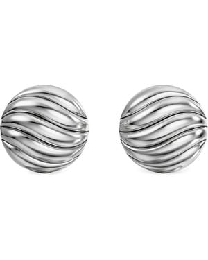 David Yurman Sculpted Cable Earrings - White