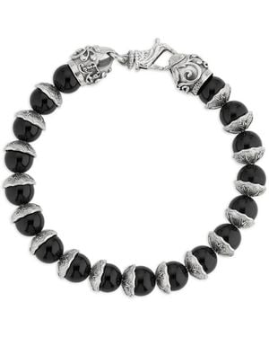 Emanuele Bicocchi Beaded Tourmaline Bracelet - Metallic