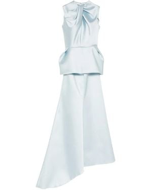 Isabel Sanchis Peplum Fishtail Dress Set - Blue