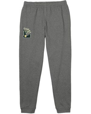Lacoste Logo-Patch Track Pants - Gray