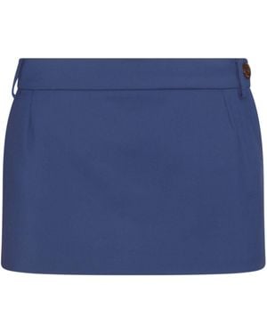 Vivienne Westwood Flap Mini Skirt - Blue