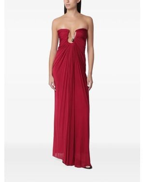 Christopher Esber Helix Crystal-Embellished Strapless Gown - Red