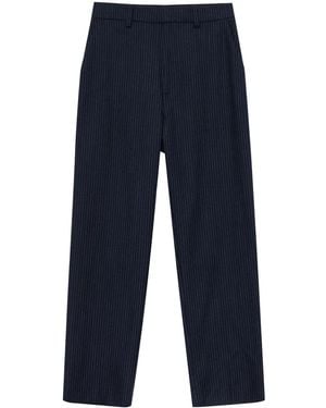 Anine Bing Blaine Pantalon Met Krijtstreep - Blauw