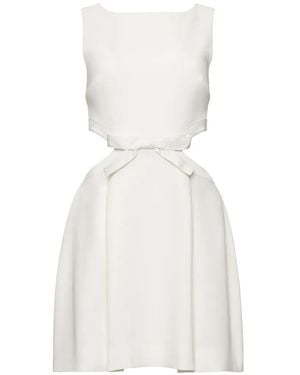 Cinq À Sept Mini-Jurk Met Uitgesneden Strik - Wit