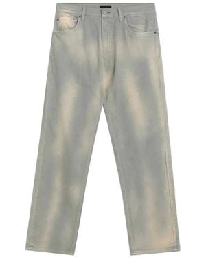 Prada Faded Straight-Leg Jeans - Grey