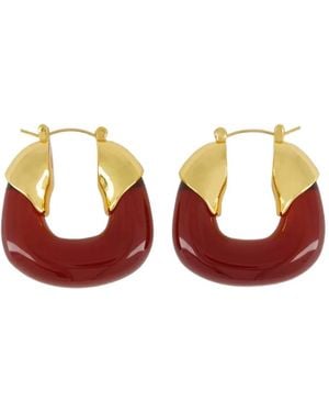 Lizzie Fortunato Chunky Hoop Earrings - White