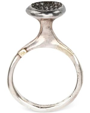 Rosa Maria Anello Beril Con Diamanti - Metallizzato