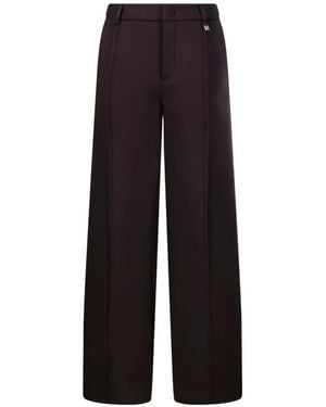 GIUSEPPE DI MORABITO Seam-Detail Wide-Leg Trousers - Black