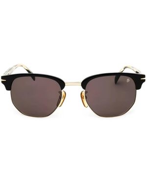 David Beckham Square-Frame Sunglasses - Metallic