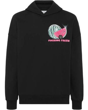 Philipp Plein Tutti Frutti Katoenen Hoodie - Zwart