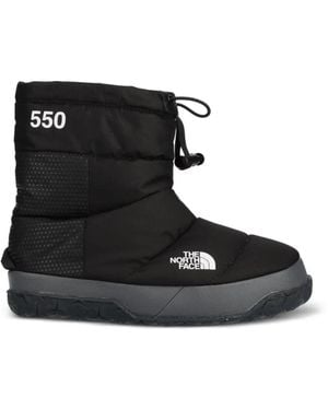 The North Face Logo-Print Snow Boots - Black