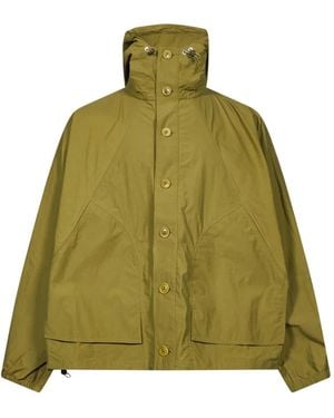 YMC Hooded Button-Up Jacket - Green