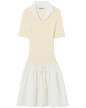 Claudie Pierlot Collared Mini Dress - White