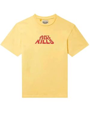 GALLERY DEPT. スローガン Tシャツ - イエロー