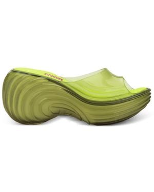 Melissa X Diesel Quantum Platform Sandals - Green