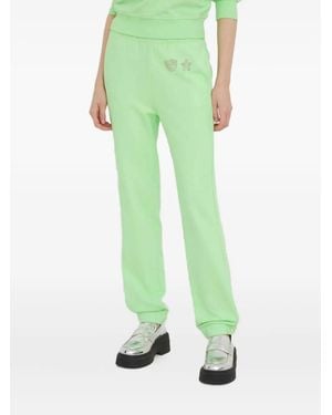 Chiara Ferragni Eye Star-Detail Track Trousers - Green