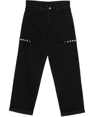 Liu Jo Embellished Jeans - Black