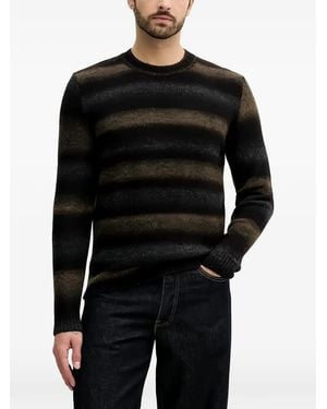 Benetton Striped Knitwear - Black
