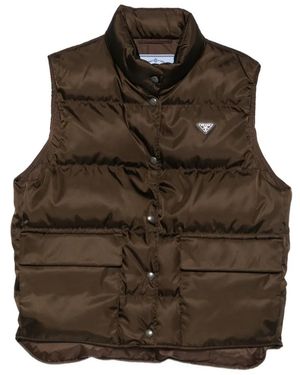 Prada Gefütterte Weste - Braun