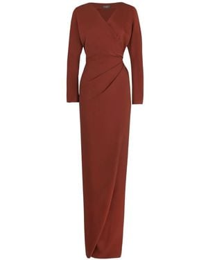 Cortana Eteria Wrap Maxi Dress - Red