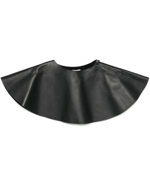 JW Anderson Leather Circle Skirt in Black | Lyst