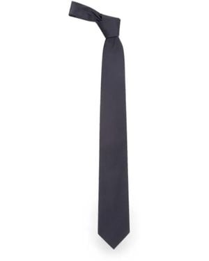 Lardini Pointed-Tip Tie - Blue