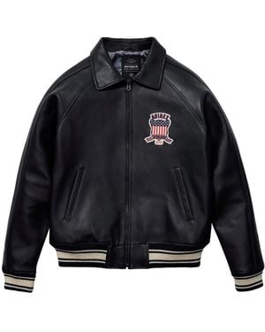 Avirex Chaqueta Bómber Con Apliques - Azul