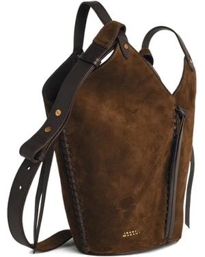 Isabel Marant Medium Tampa Suede Bucket Bag - Brown