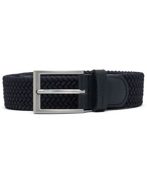 ARMANI EXCHANGE Logo-Debossed Belt - White