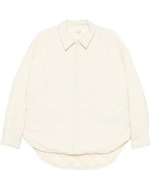 Psophia Quilted-Finish Long-Sleeve Padded Jacket - White