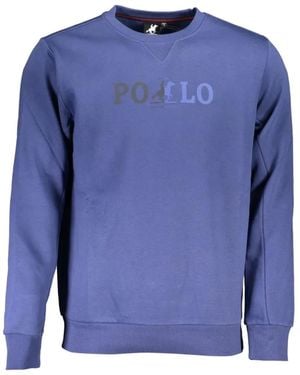 U.S. Grand Logo-Print Crew-Neck Sweatshirt - Blue
