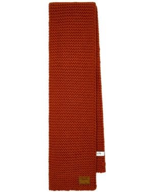 Paul Smith Knitted Wool Scarf - Red