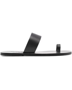 Ancient Greek Sandals Thalos Slip-On Leather Sandals - White