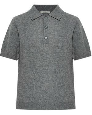 Entire studios Short-Sleeved Polo Shirt - Gray