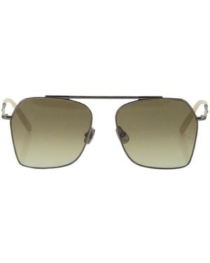 Brunello Cucinelli Lunettes De Soleil À Monture Géométrique - Green
