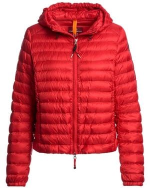 Parajumpers Rory Hooded Quilted Jacket - Red
