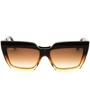 Max Mara Lunettes De Soleil À Monture Papillon - Multicolor