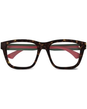 Gucci スクエアフレーム サングラス - ブラック