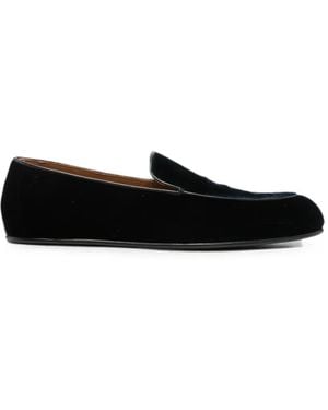 Tom Ford Piped Velvet Loafers - Black