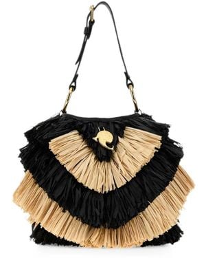 PUCCI Bolso Shopper Capriccio De Rafia - Negro